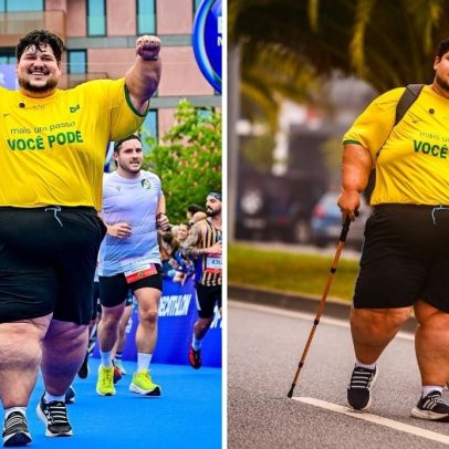 Julio Mamute, influenciador de 200 kg, participa de corridas ao redor do mundo