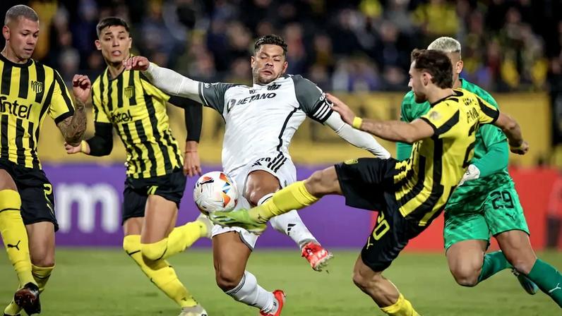 Peñarol x Atlético 2024 (Foto: Pedro Souza / Atlético)