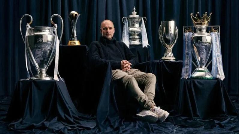 Entre os títulos obtidos por Guardiola estão 6 campeonatos da Premier League e a Uefa Champions League de 2022/2023, competição inédita para o Manchester City até então.