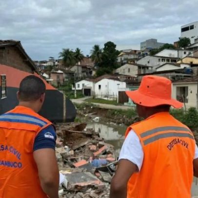 Pernambuco tem 9.540 desabrigados por chuvas; ministro de Lula visita o estado