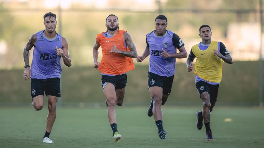 Preparação do Atlético para enfrentar o Mirassol (Foto: Pedro Souza / Atlético)