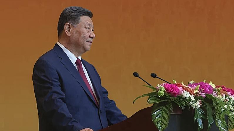 Presidente da China, Xi Jinping, em banquete de Estado