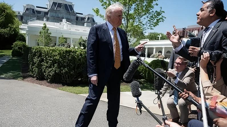 Presidente dos EUA, Donald Trump, na Casa Branca em 12 de maio de 2026