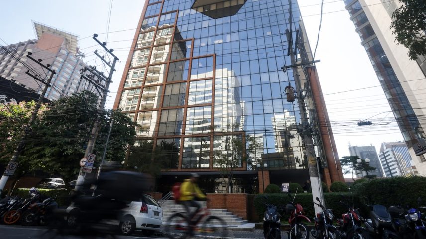 A sede do Banco Digimais, na Rua Arizona, em Cidade Monções, na zona sul de São Paulo; instituição ocupa o novo andar do prédio