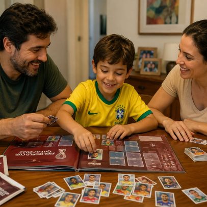 Como a febre das figurinhas da Copa vira conexão entre pais e filhos