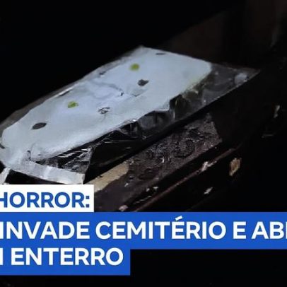 Criminosos fortemente armados invadem enterro e atiram em caixão de rival morto