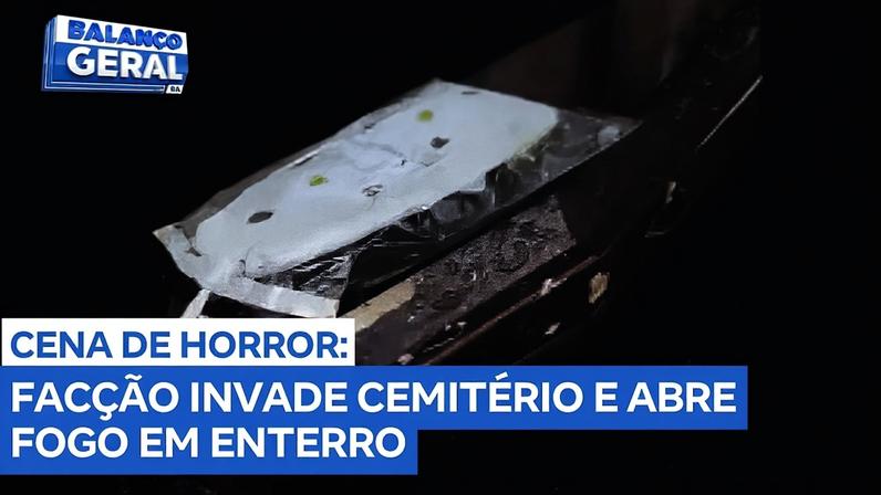 Criminosos fortemente armados invadem enterro e atiram em caixão de rival morto