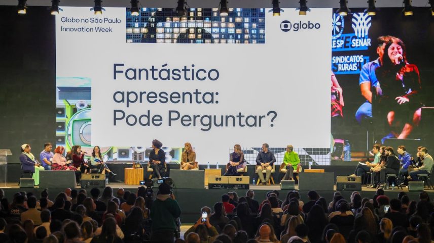 Maju Coutinho, Bruno Bernardes, Sonia Bridi, Poliana Abritta e Renata Ceribeli foram entrevistados por 12 pessoas com TEA no São Paulo Innovation Week