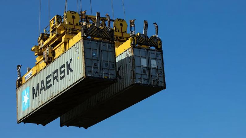 Maersk containers.