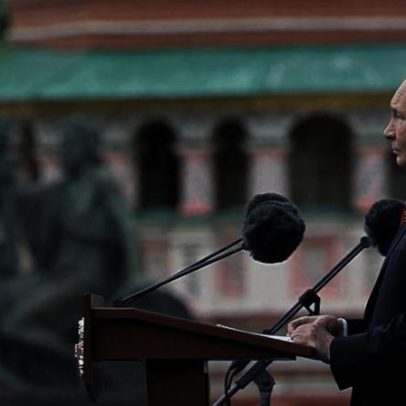 Presidente russo justifica guerra na Ucrânia e ataca a OTAN no Dia da Vitória