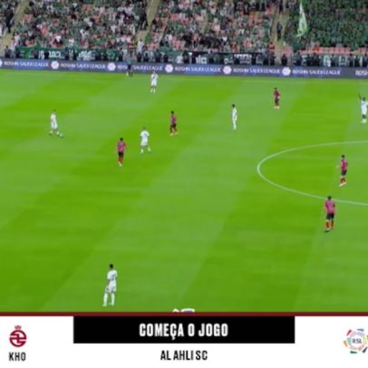 Al Ahli SC e Al Kholood empatam 0-0 no início da partida
