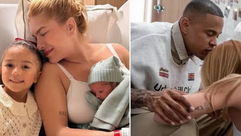 Lore mostra filha com Léo Santana conhecendo o irmão recém-nascido