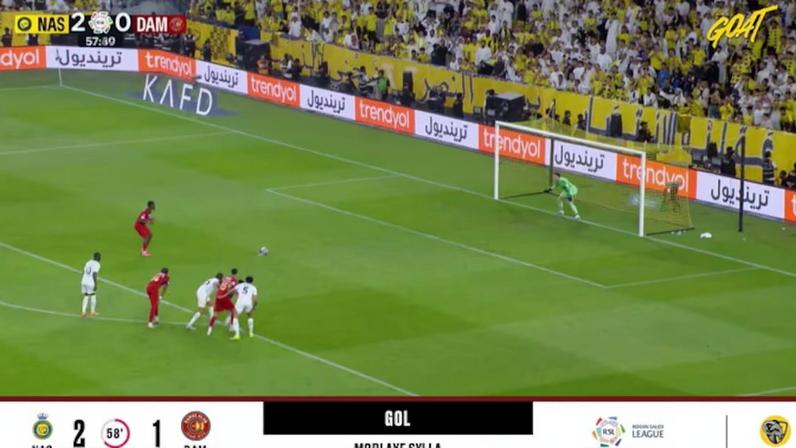 Al Nassr - Damac 2 - 1 | GOL - Morlaye Sylla