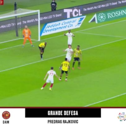 Al Ittihad vence Damac 2 a 1 com defesa de Rajkovic