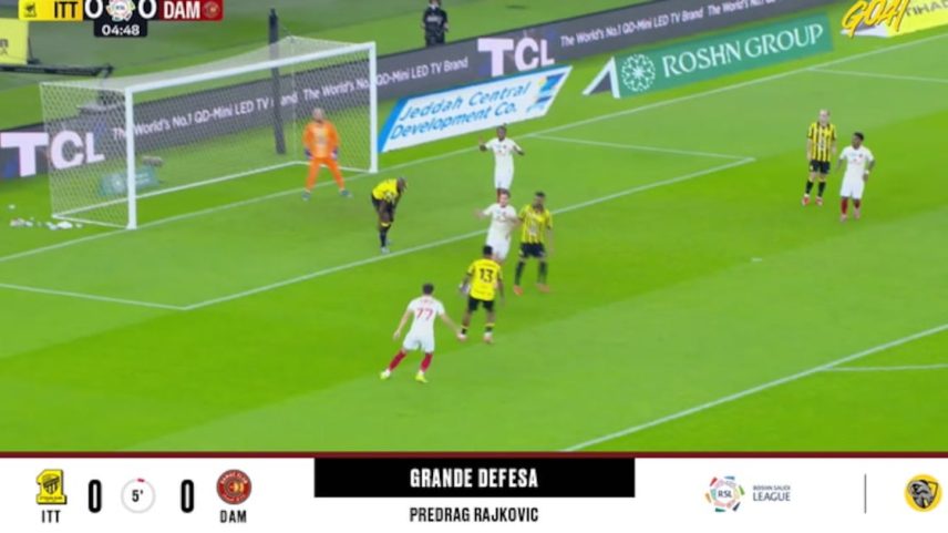 Al Ittihad - Damac 2 - 1 | DEFESA DO GOLEIRO - Predrag Rajkovic