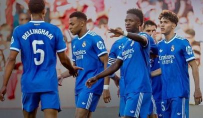 Real Madrid vence Sevilla com Mbappé titular, Vinicius decide