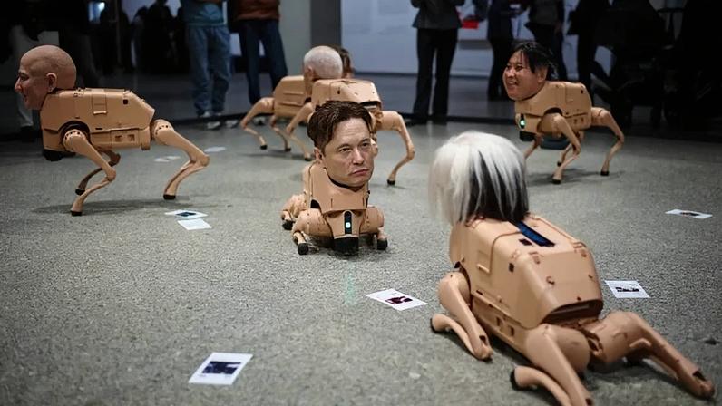 Exposição Regular Animals ilustra o rosto de Elon Musk