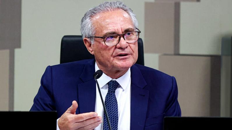 Renan Calheiros durante comissão mista que analisa a Medida Provisória (MP) 1303 25, que tributa aplicações financeiras e ativos virtuais Metropoles 2