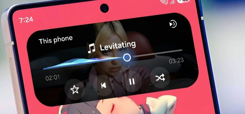 One UI 9 renova reprodutor de mídia com mais cores e visual transparente