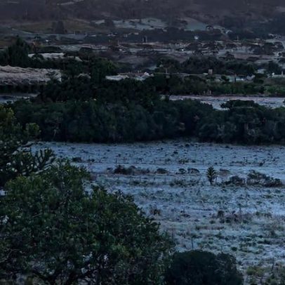 Frio abaixo de 0°C atinge RS, SC, PR e MG; recorde no Rio e Goiânia