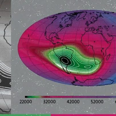 Novo estudo explica origem da maior anomalia magnética da Terra