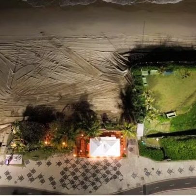 PF faz operação contra ocupação ilegal na Praia do Pepê, Rio