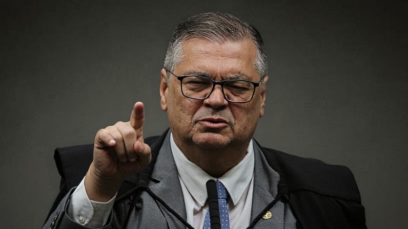 Na imagem, o ministro do STF Flávio Dino durante julgamento na Corte