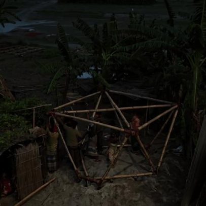 Bangladesh: casas pequenas se movem com o rio para enfrentar enchentes