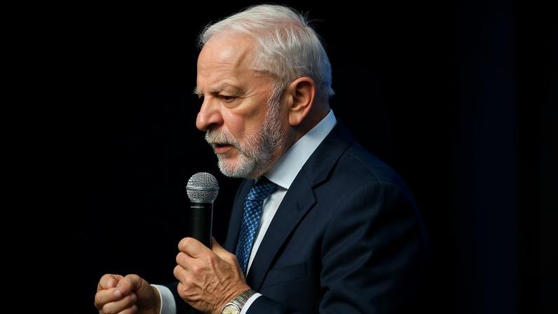 "Aqui nesse hospital não tem dinheiro do Vorcaro", declarou Lula em alfinetada a Flávio Bolsonaro - (crédito: Ricardo Stuckert / Presidência da República )