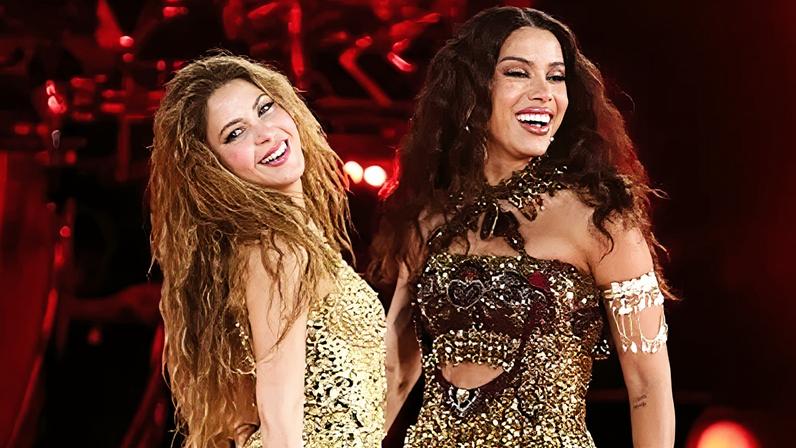 Shakira canta junto com Anitta no palco do Todo Mundo no Rio