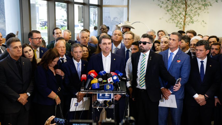 A aliados, Flávio Bolsonaro prometeu apresentar um pente-fino de gastos do filme Dark Horse