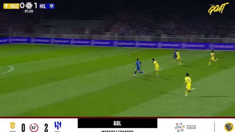 Al Hazem - Al Hilal 0 - 2 | GOL - Marcos Leonardo