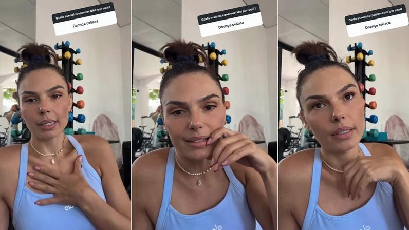 Atriz, que tem doença celíaca, contou que foi hospitalizada após consumir alimentos contaminados durante período de trabalho intenso