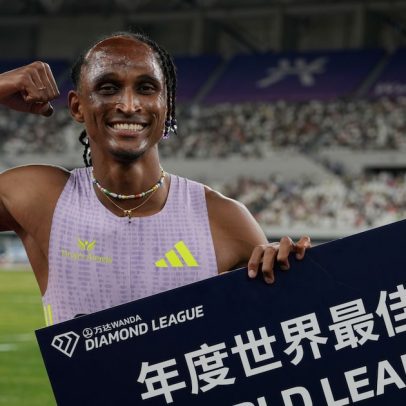 Alison dos Santos vence 300m com barreiras na China; Brasil faz dobradinha