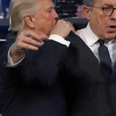 Vídeo criado por IA mostra Trump descartando Stephen Colbert