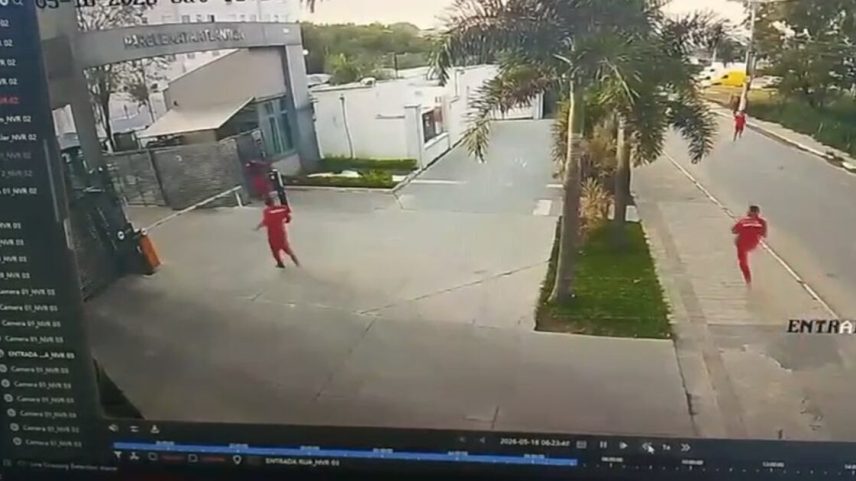 O outro alvo dos disparos também estaria prestando serviço na obra