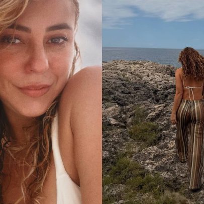 Paolla Oliveira faz ensaio em praia na Itália e fala em desacelerar