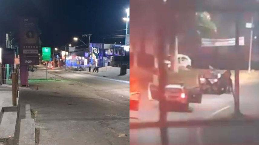 Os policiais reagiram e os dois homens foram baleados
