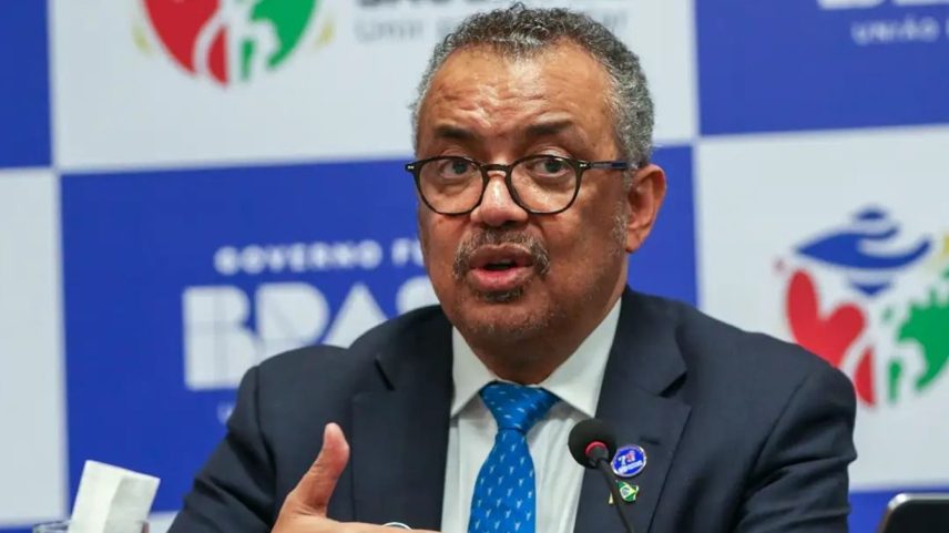 IMagem colorida de Tedros Adhanom, diretor-presidente da OMS