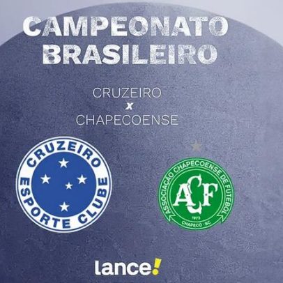 Cruzeiro x Chapecoense: horário, TV e escalações pelo Brasileirão