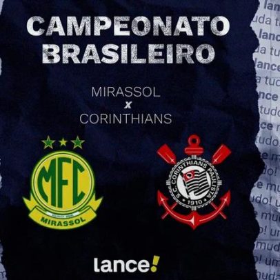 Mirassol x Corinthians: onde assistir e prováveis escalações pelo Brasileirão