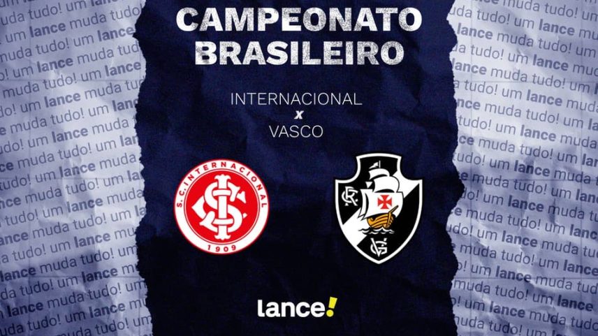 Internacional e Vasco se enfrentam pelo Brasileirão (Arte / Lance!)