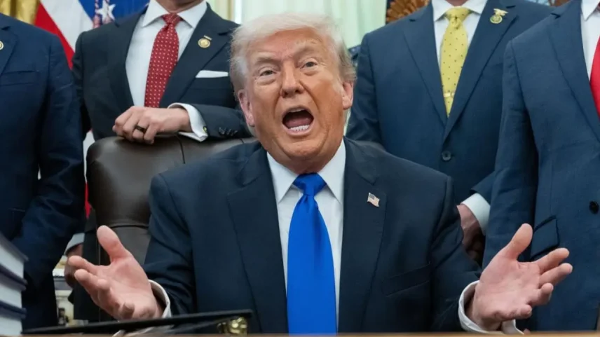 Donald Trump rejeitou a contraproposta apresentada pelo Irã e indicou que pretende manter pressão máxima sobre Teerã antes do encontro com Xi Jinping na China (Foto: EFE/EPA/Aaron Schwartz)