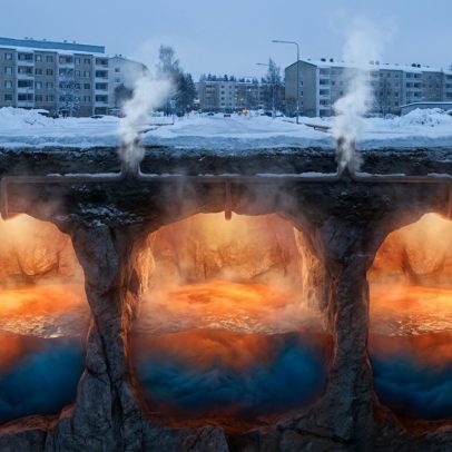Finlândia cria bateria usando água a 140 °C em cavernas para aquecer cidades