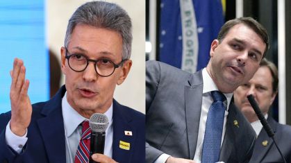 Romeu Zema (Novo) e Flávio Bolsonaro (PL) devem concorrer à eleição deste ano
