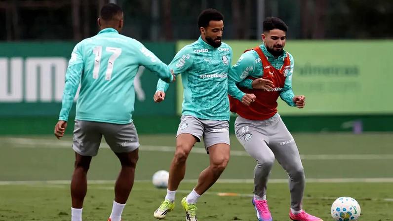 Palmeiras fecha preparação para enfrentar o Flamengo (Foto: Cesar Greco/Palmeiras/by Canon)