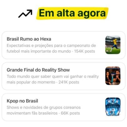 Threads ganha Trending Topics com IA