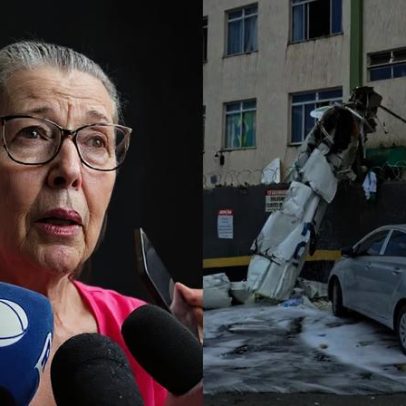 Dona de casa atingida por avião em BH diz ter visto pela janela