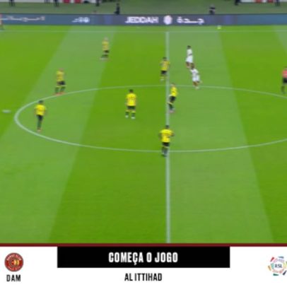 Al Ittihad vence Damac por 2 a 1 na abertura do jogo