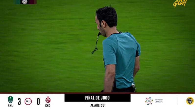 Al Ahli SC vence Al Kholood por 3 a 0 no placar final
